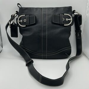 Coach  H05Q-1452 Vintage Soho Cross Body Bag Black EUC